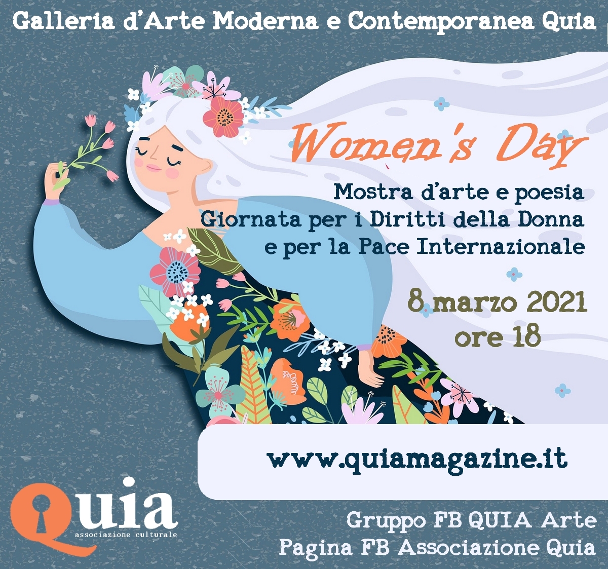 Mostra “Women’s Day – QUIA” – Giornata per i Diritti della Donna e la Pace Internazionale – ONU