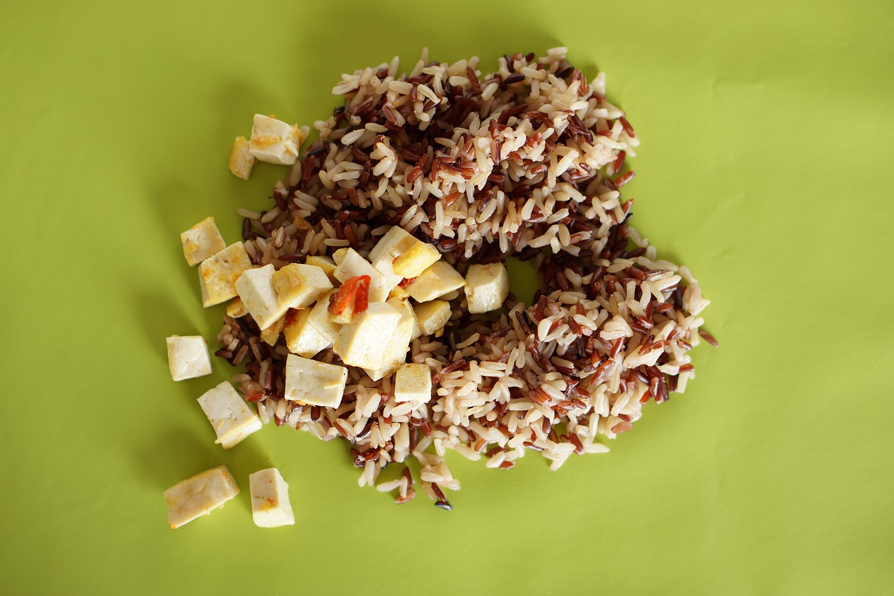 Risotto con tofu affumicato