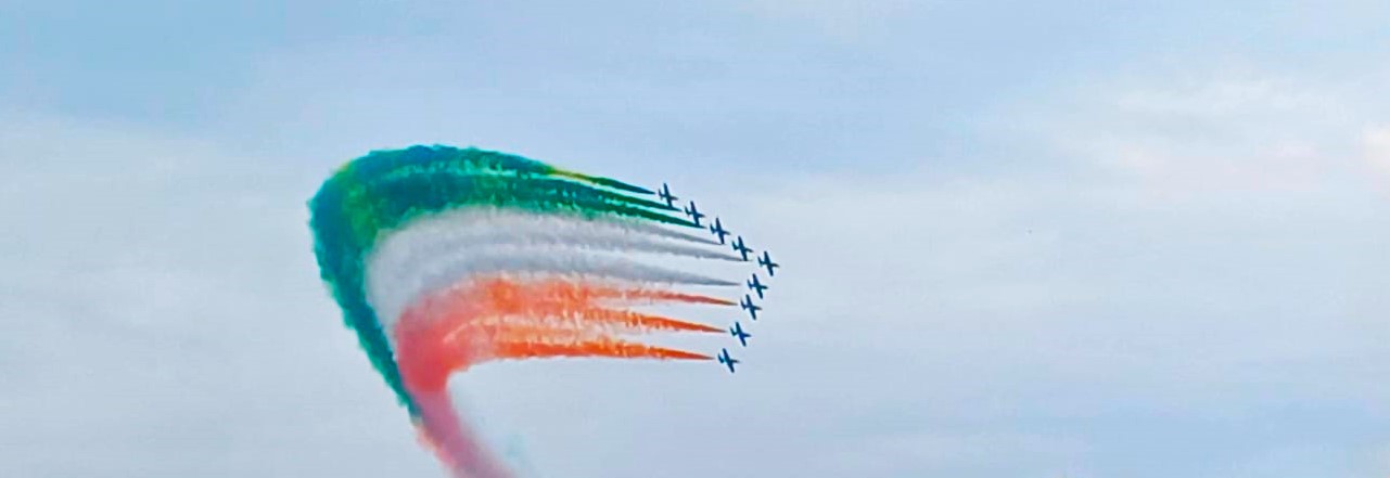 Le Frecce Tricolori incantano il cielo romano