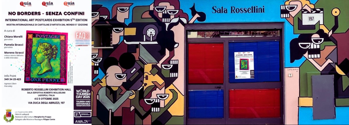 Senza Confini – No Borders: la quinta edizione della mostra internazionale di cartoline d’artista dal mondo arriva a Ladispoli