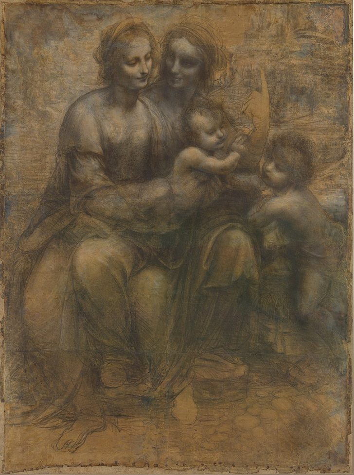 804px-Leonardo_-_St._Anne_cartoon